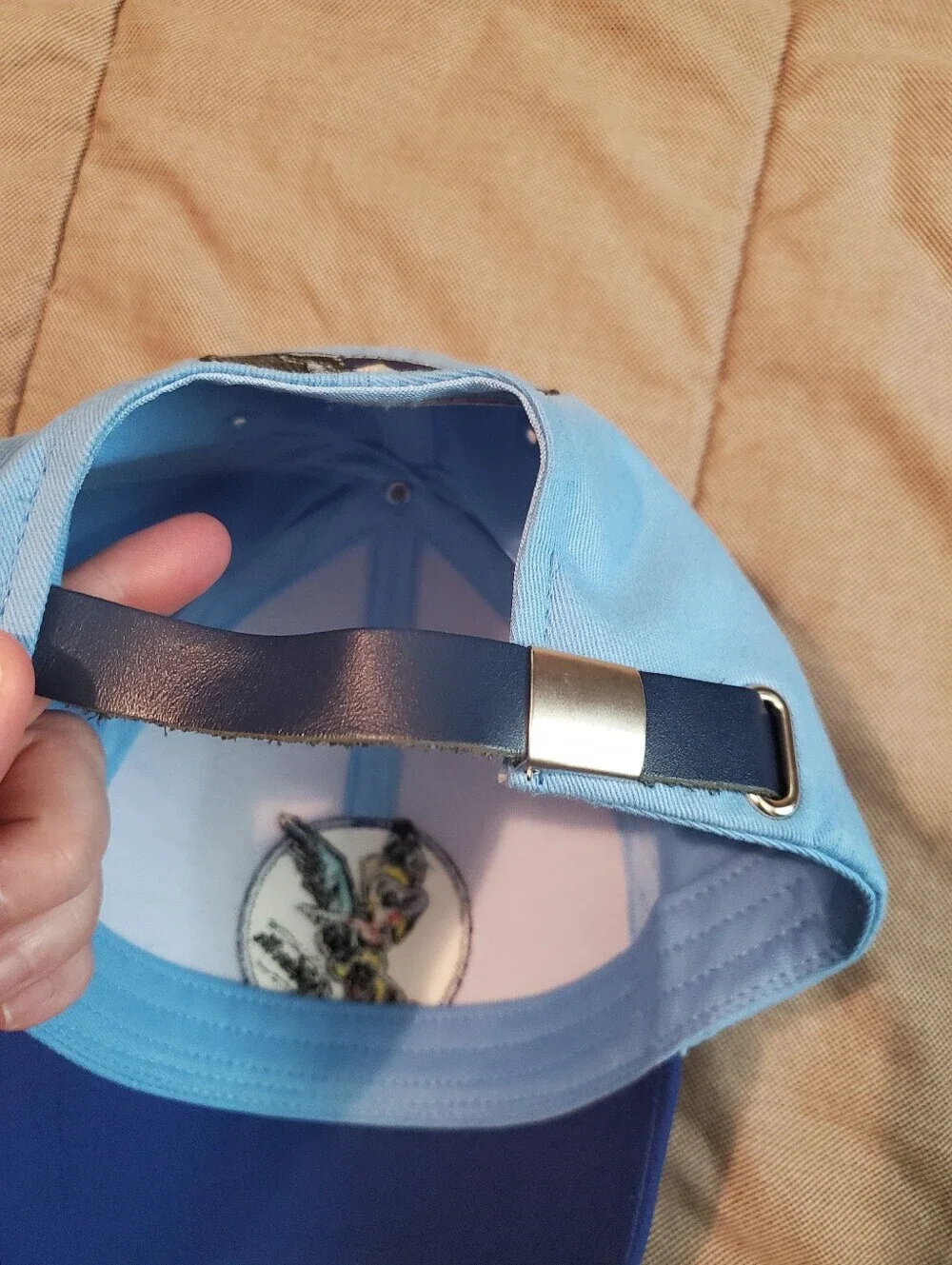 Air Force USAF Fifinella Wasp Unisex Light Blue Strapback Cap Hat